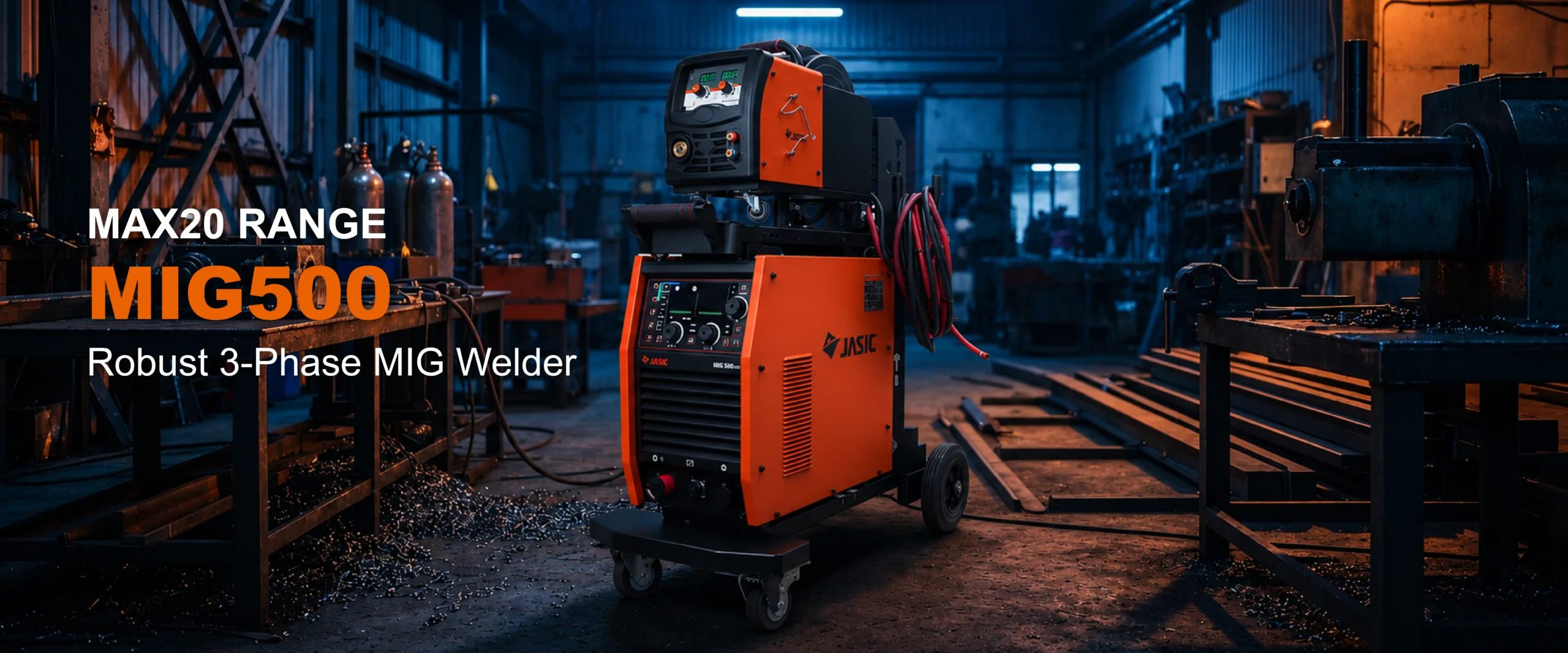 JASIC MIG500 robust 3-phase MIG welder