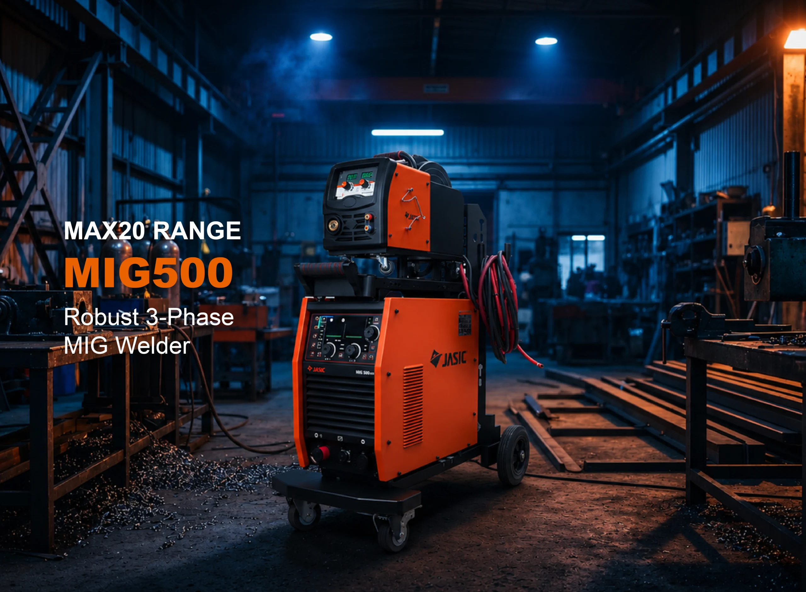 JASIC MIG500 robust 3-phase MIG welder