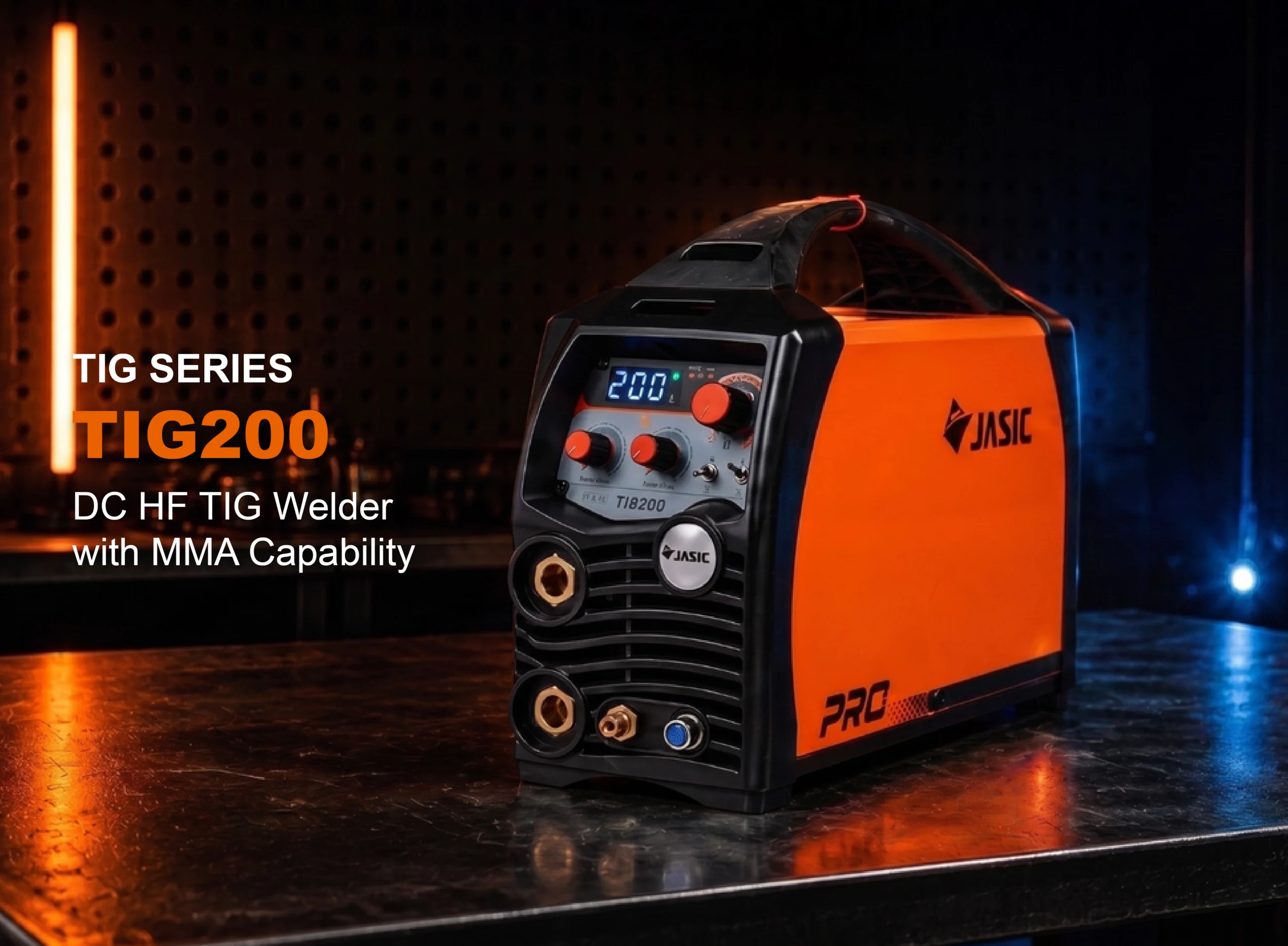 JASIC TIG200 DC HF TIG welder with MMA capability