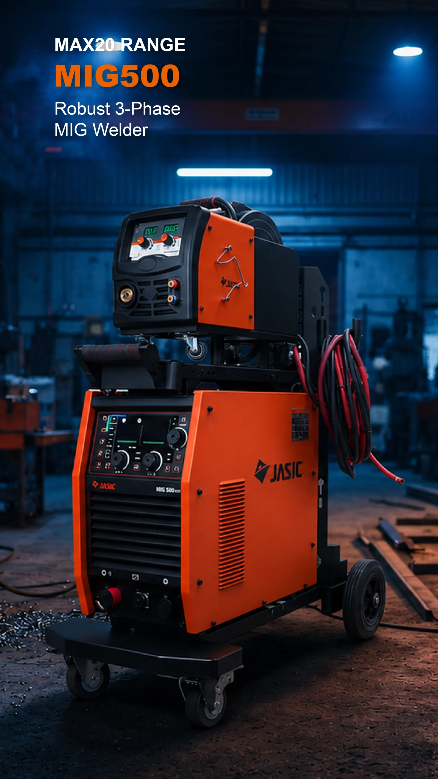 JASIC MIG500 robust 3-phase MIG welder
