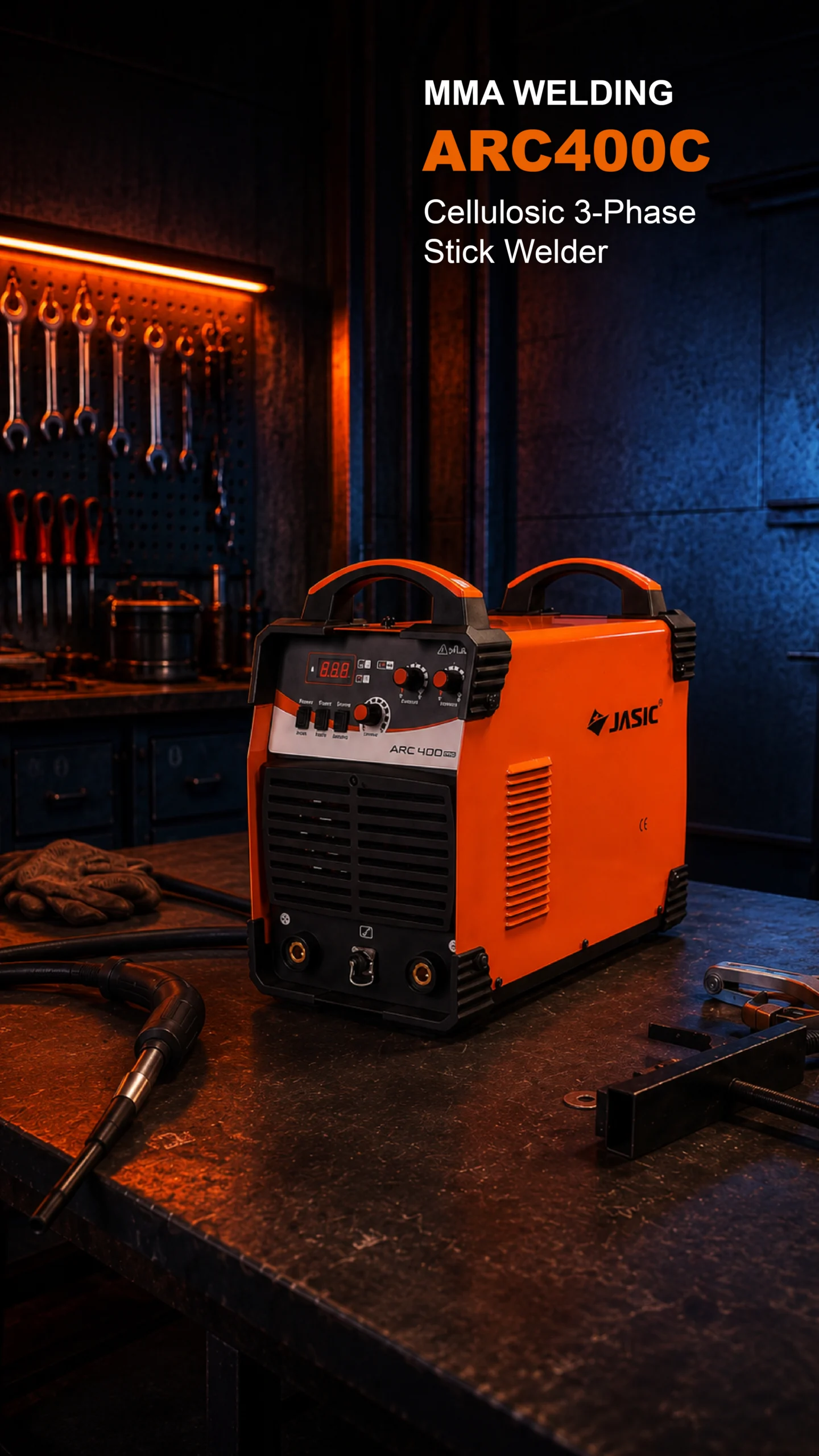 JASIC ARC400C cellulosic 3-phase stick welder